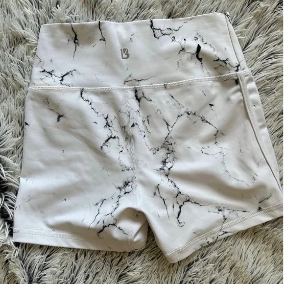 BuffBunny White Marble Women Shorts Medium - Picture 6 of 7